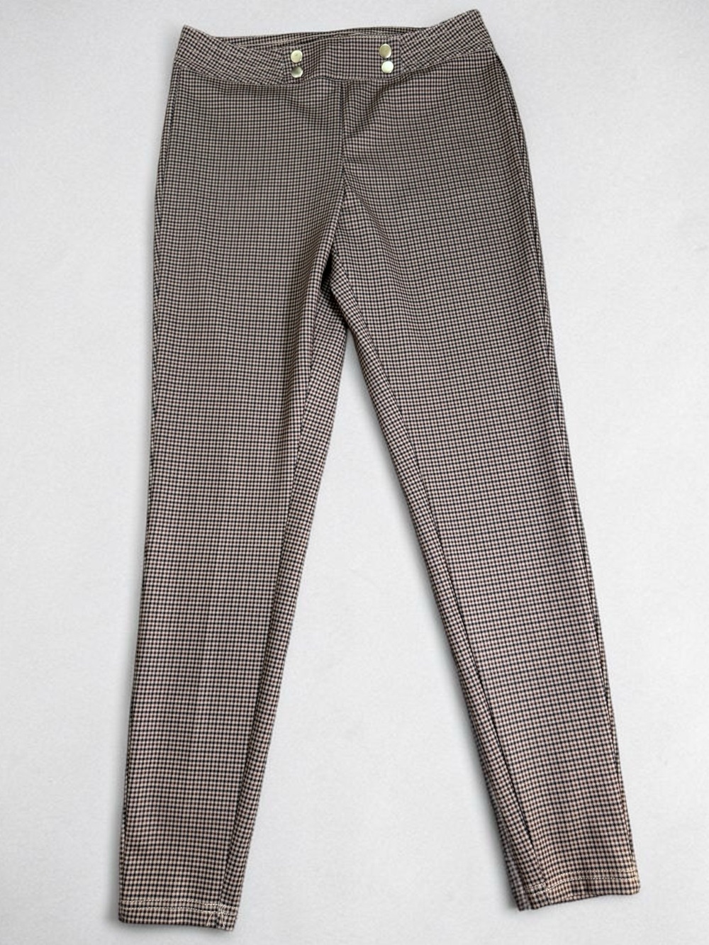 Zac & Rachel Brown Black Houndstooth Skinny Pants